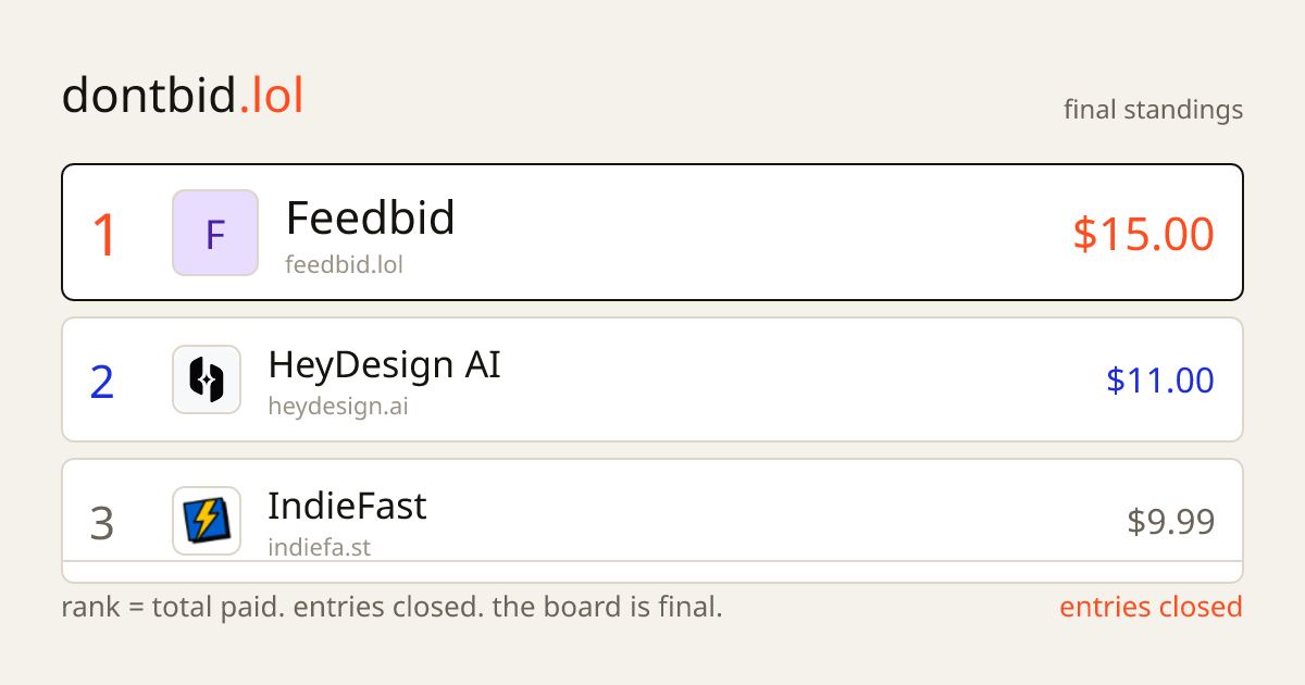 dontbid.lol Open Graph preview